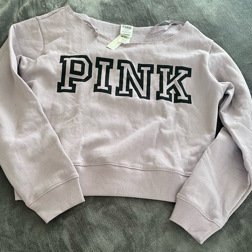 Pink -lounge over the shoulder sweatshirt